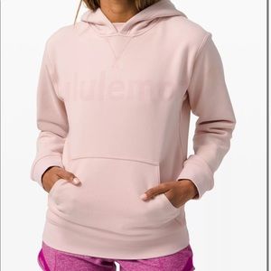 lululemon womens baby pink hoodie. Size 6